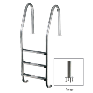 Merdevine FF Standard AISI 304 - 5 step. - FLANŠA